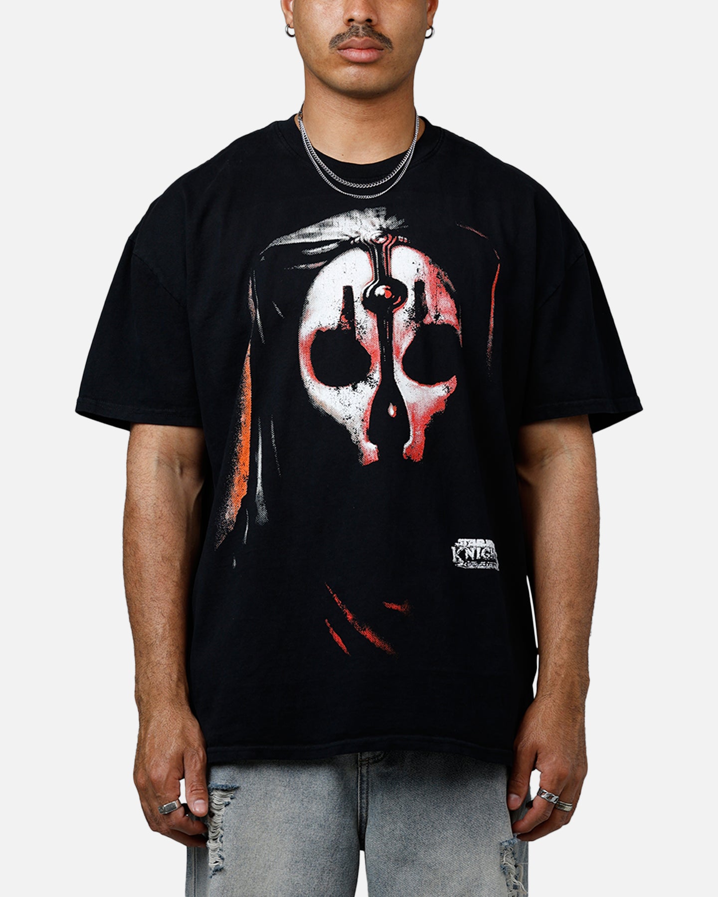 Star Wars Old Republic Darth Nihilus Heavyweight Cotton T-Shirt for Men - Black Graphic Tee for Cosplay, Gaming & Star Wars Fans