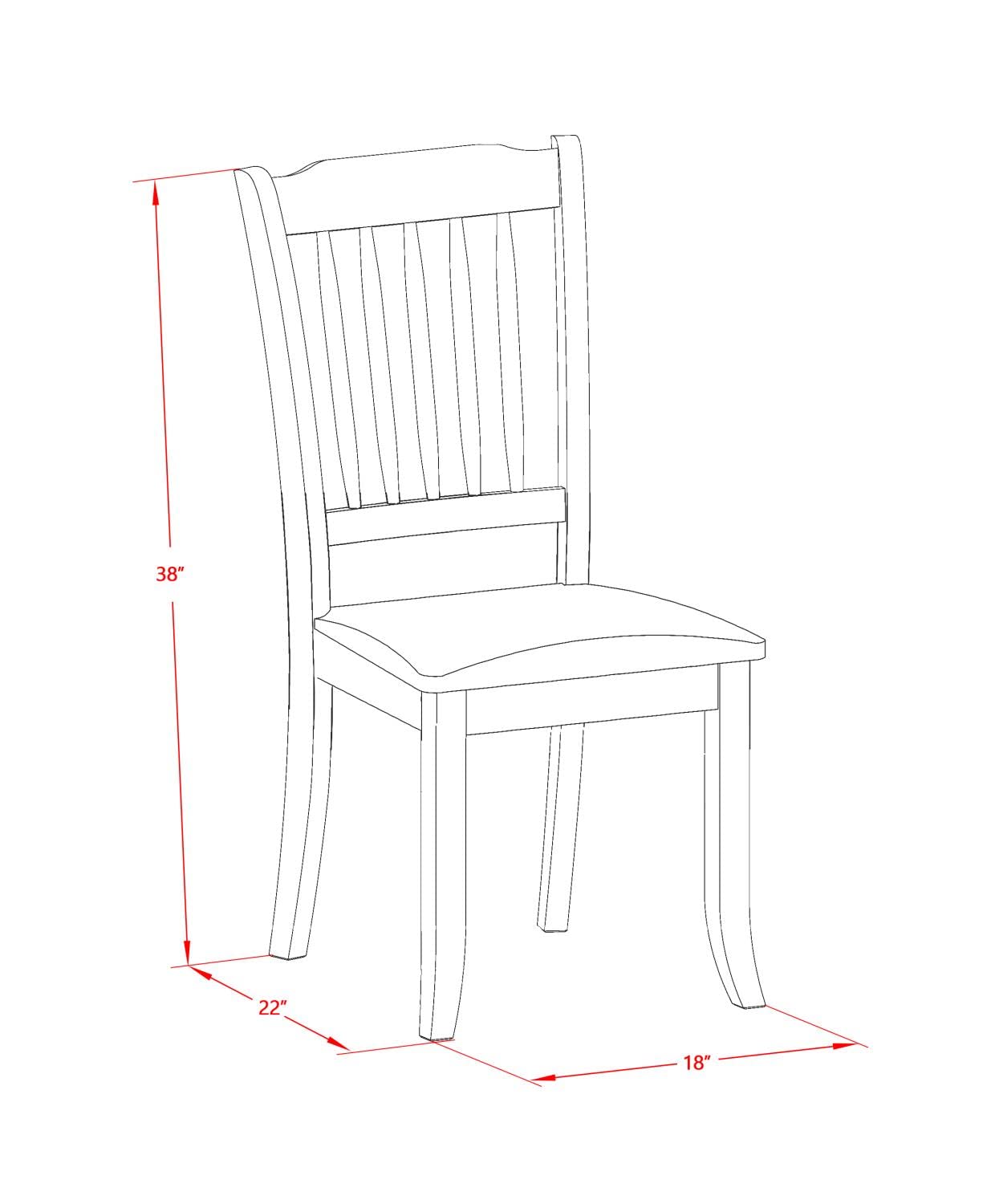 East West Furniture DAC-LWH-C Danbury Dining Room Chairs Set of 2 - Linen Upholstered Wooden Chairs in White | Modern Kitchen & Dining Room Furniture for Home Decor