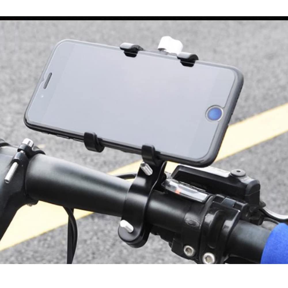 Martian New Aluminum Alloy Bike & Motorcycle Phone Holder - 360° Rotatable Adjustable Smartphone Mount for iPhone Samsung - Secure Handlebar Grip for Cycling, Commuting & Outdoor Adventures