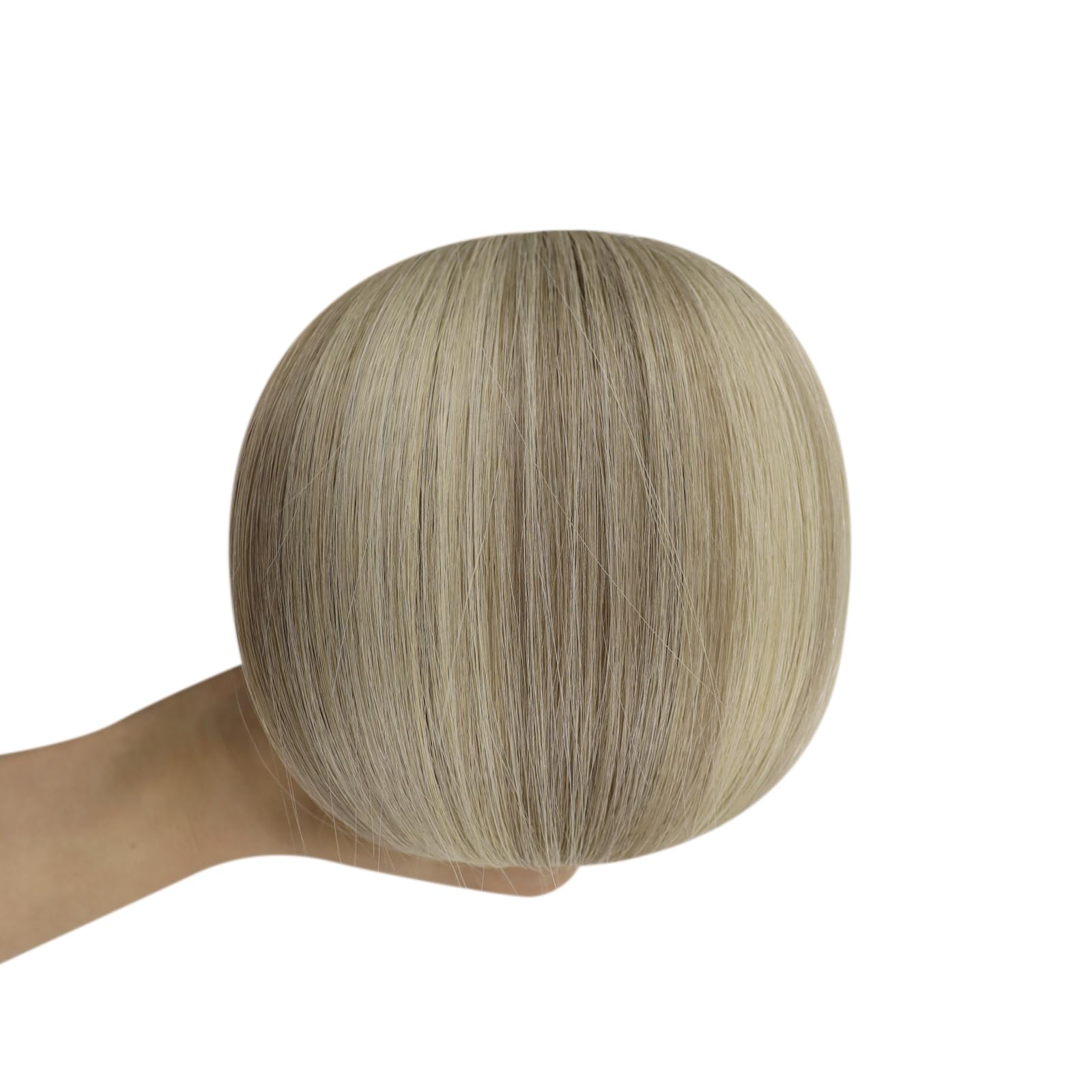 Full Shine Virgin Tape-in Hair Extensions 18 Inch - Double Sided Invisible Tape Extensions for Blonde & Brown Balayage - 100% Human Remy Hair - 25g (10 Pieces) - Perfect for Daily Wear, Parties & Special Occasions