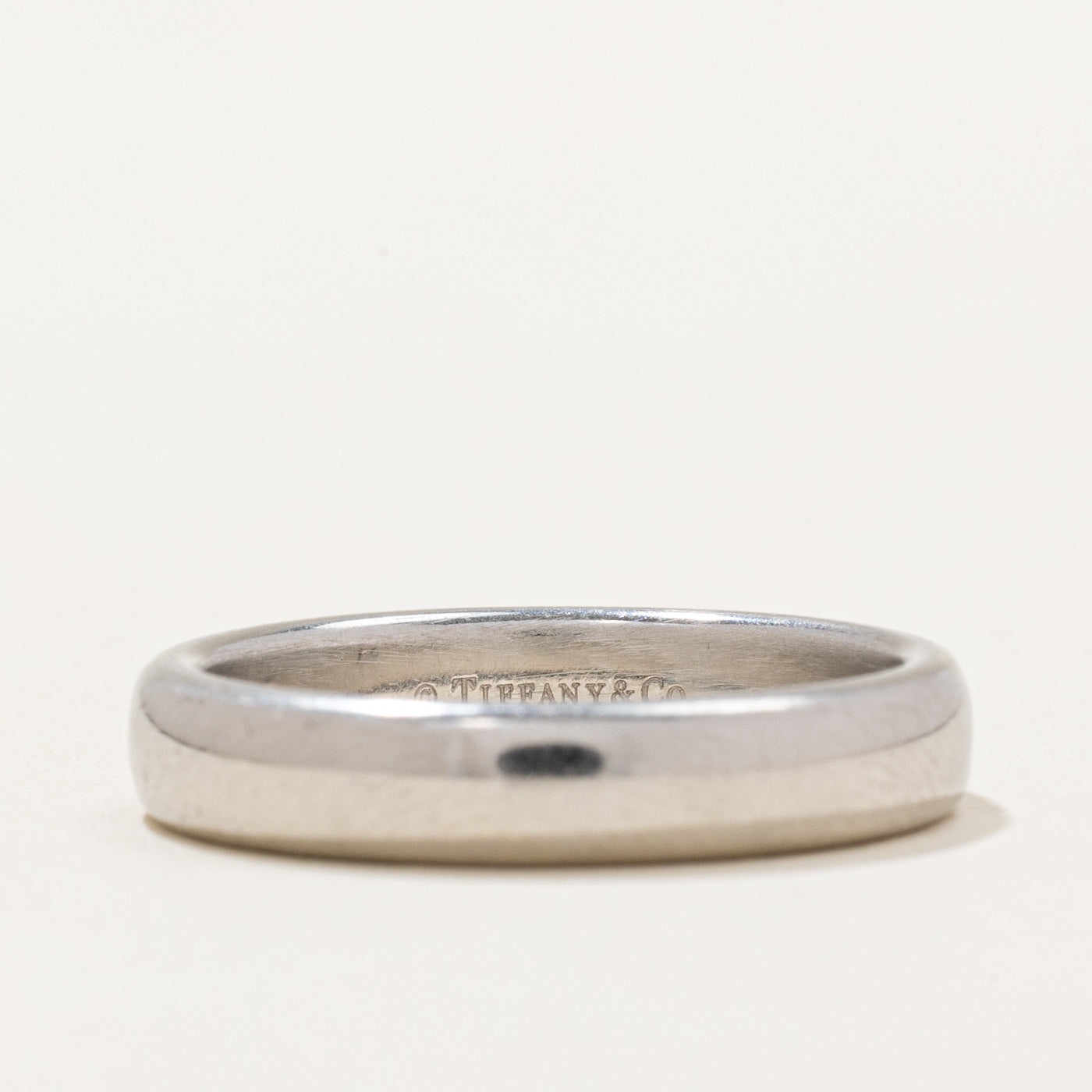 Tiffany & Co 2008 London Wedding Band Ring - 0.10ct Diamond, Size 6.75 - Elegant Platinum Wedding Jewelry for Brides & Anniversaries