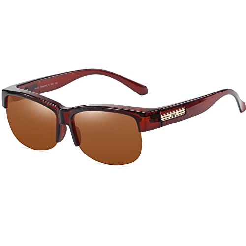 Transparent Brown Frame Brown Lens