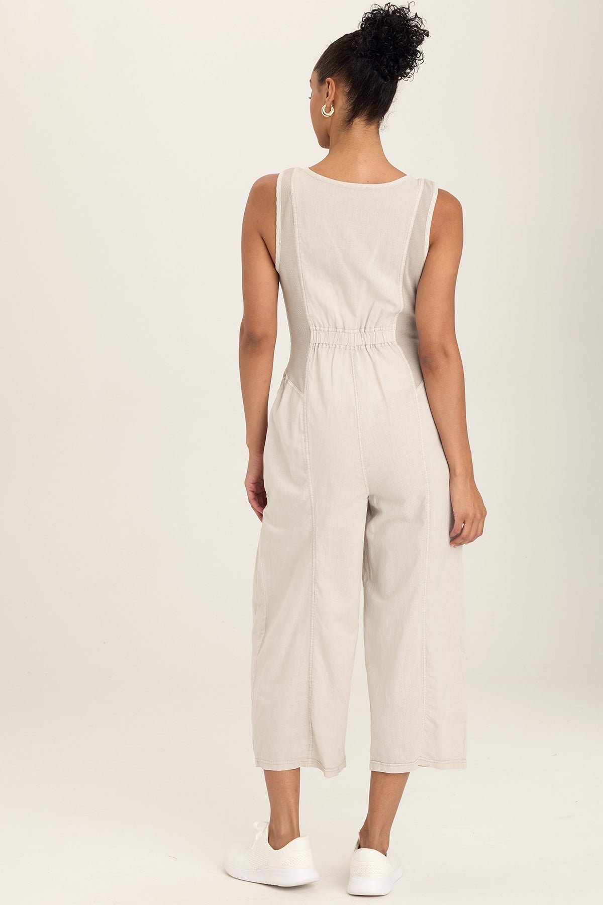 Linen Macgowan Wide Leg Cargo Jumpsuit for Women - Comfortable & Stylish BoHo Romper with Pockets - Perfect for Summer, Travel & Casual Outings