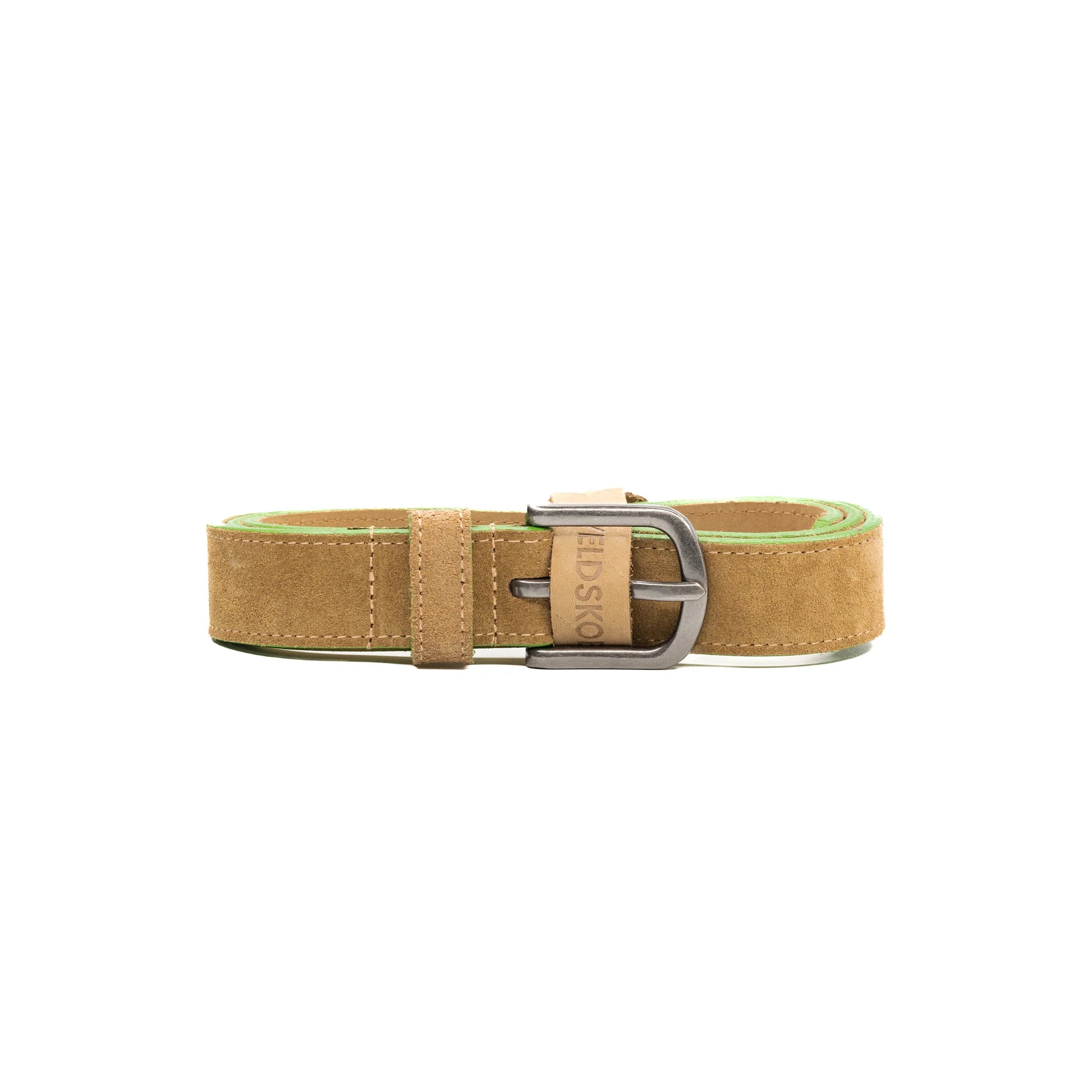 Premium 30mm Lowveld Belt with Green Detail - Durable Leather Strap for Outdoor Adventures, Hiking & Casual Wear