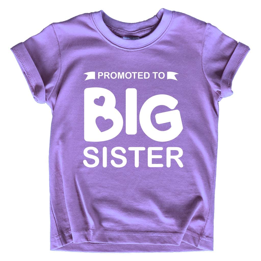 Big Sister Announcement Outfit for Toddler Girls - Cute Baby Shirt for Sibling Reveal & Gender Reveal Parties