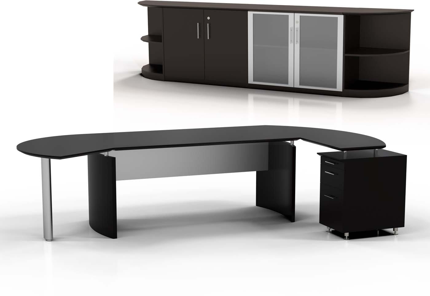 Safco Mayline Medina Office Desk Set [MNT10] - Modern Workstation for Home & Office - Perfect for Small Spaces, Conference Rooms & Collaborative Work Areas
