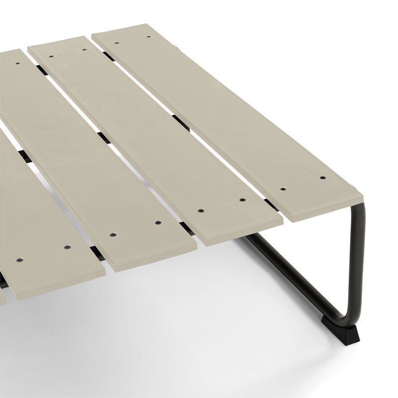 Mater Ocean Lounge Table - Modern Outdoor Coffee Table for Patio, Poolside & Beach - Waterproof & Durable Acacia Wood Design