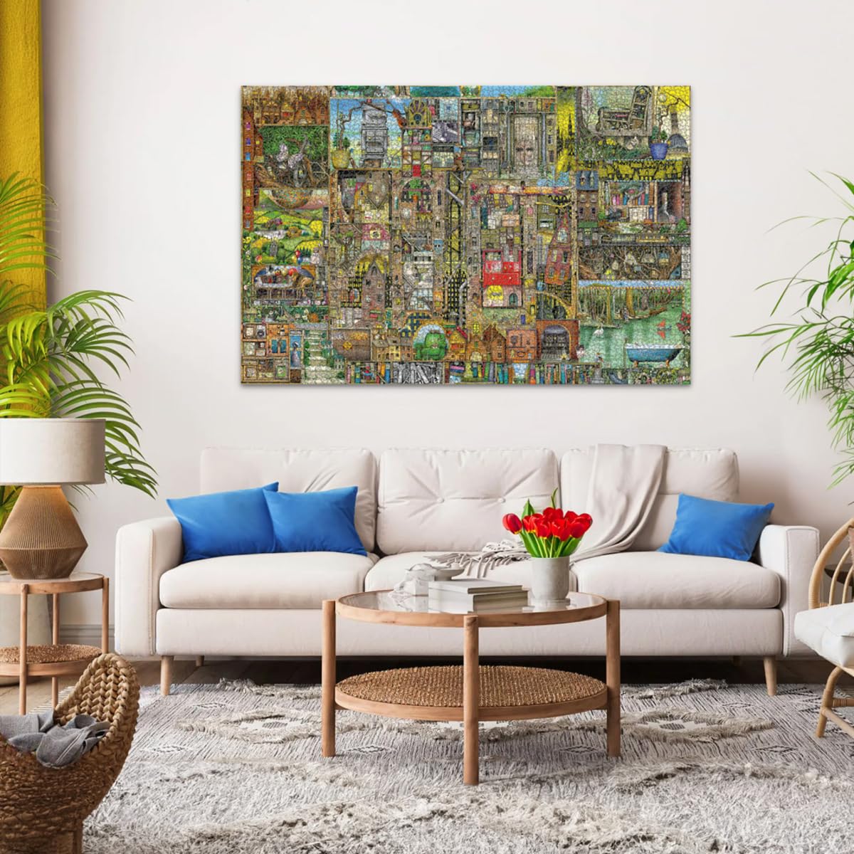 Ravensburger 5000-Piece Bizarre Town Puzzle by Colin Thompson - High-Quality European-Made Jigsaw for Adults & Teens 14+ - Perfect for Family Bonding, Stress Relief & Home Decor