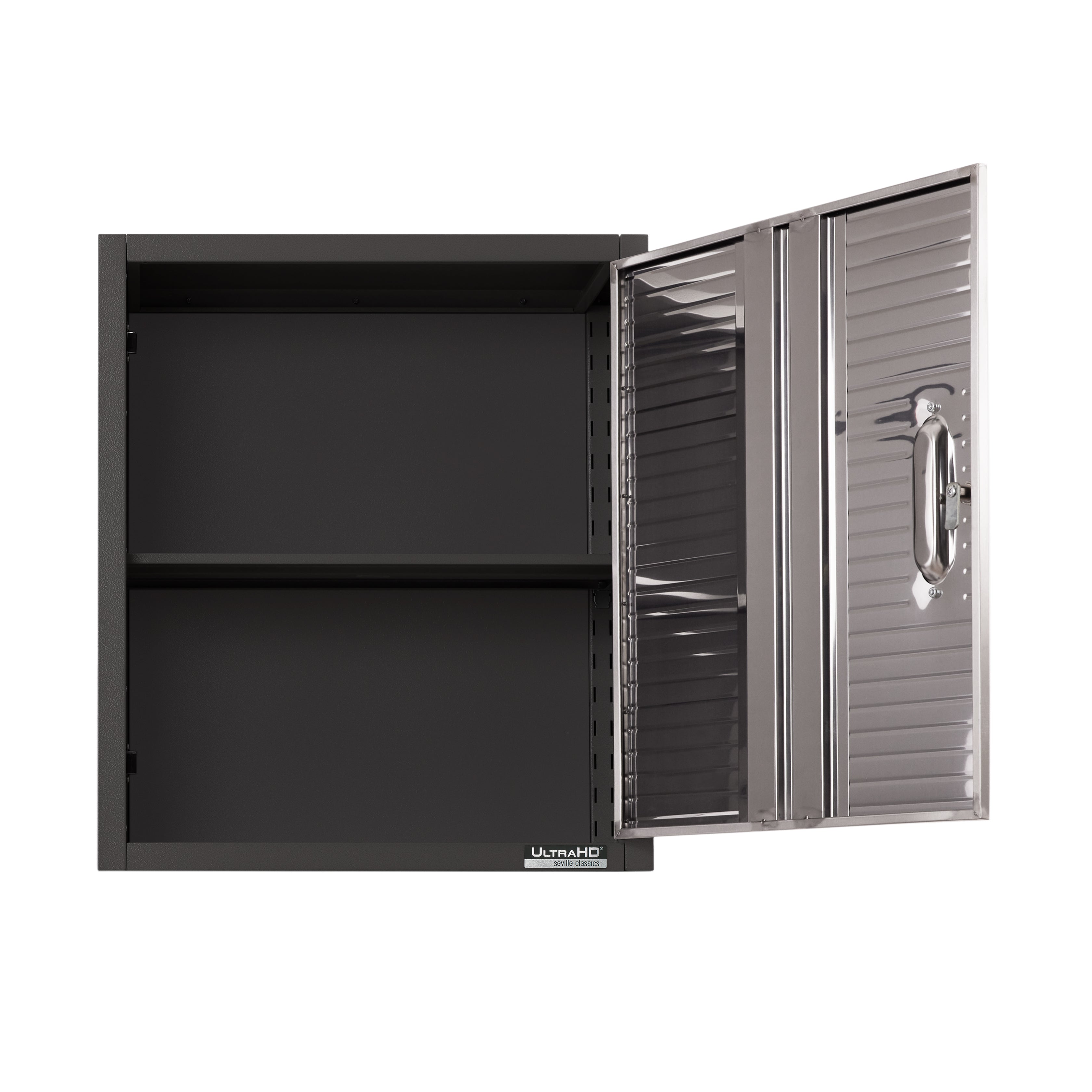 UltraHD® Wall Mount Storage Cabinet in Graphite - Space Saving Organizer for Home, Office, or Garage - Perfect for Storing Tools, Books, and Supplies