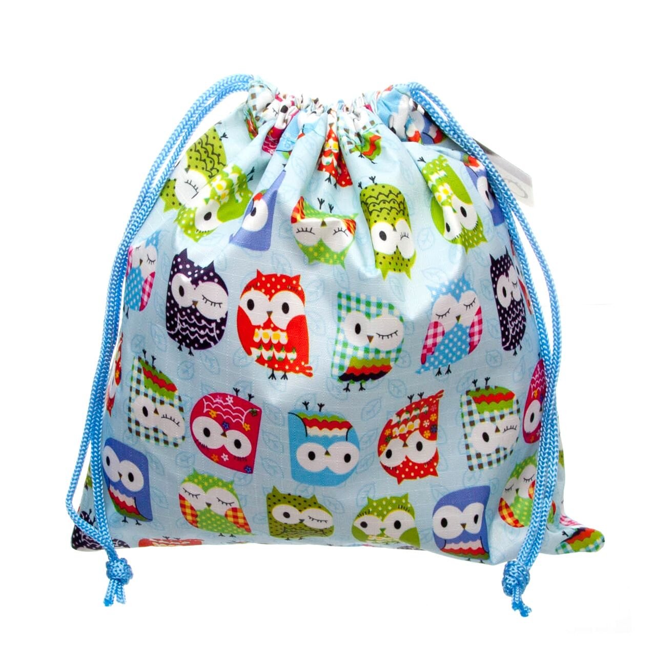 Waterproof Kids Toiletry Bag with Owl Design - Small Drawstring Wash Pouch for Travel, Camping & School Supplies | Cute Children's Accessories