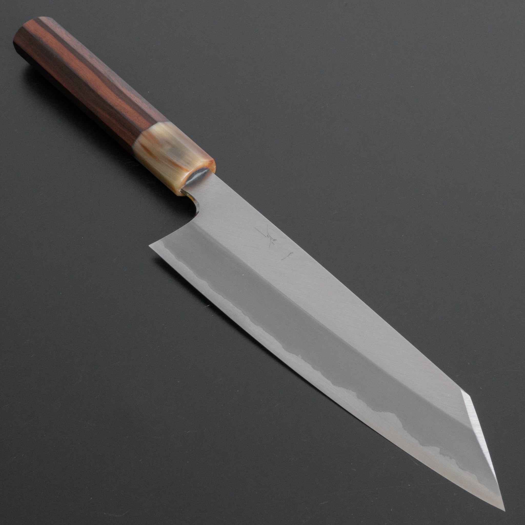 Hitohira Togashi White #1 Stainless Clad Migaki Kiritsuke Gyuto 210mm Japanese Chef Knife with Taihei Makassar Ebony Handle - Perfect for Sushi, Sashimi & Precision Cutting