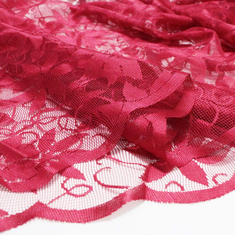 Elegant Red Lace Tablecloth 60