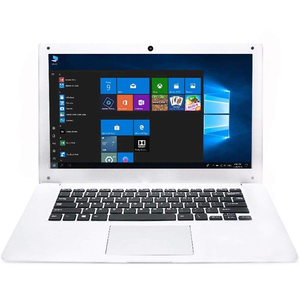 10.1 Inch Ultra Thin Laptop - Quad Core Windows 10 Computer with HD Graphics, 2GB RAM, 32GB Storage, 1.92GHz, USB 2.0, WiFi, Bluetooth & HDMI - IPS Display Notebook (White) | Perfect for Home Office, Online Classes & Travel Use