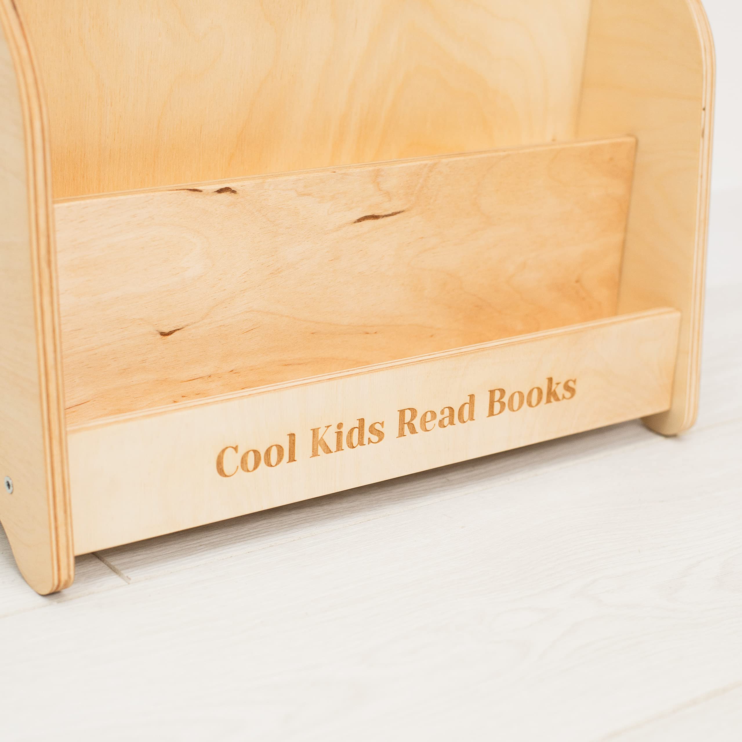 Montessori Bookcase for Kids - Wooden Bookshelf & Toy Storage Organizer for Toddler Room, Playroom & Nursery - Perfect Gift for 2nd & 3rd Birthday (Small, White) - Ideal for Reading Nook, Daycare & Homeschool Classroom Setup