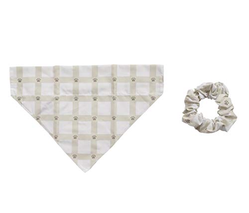 Gingham Bandana and Scrunchie Set, M/L