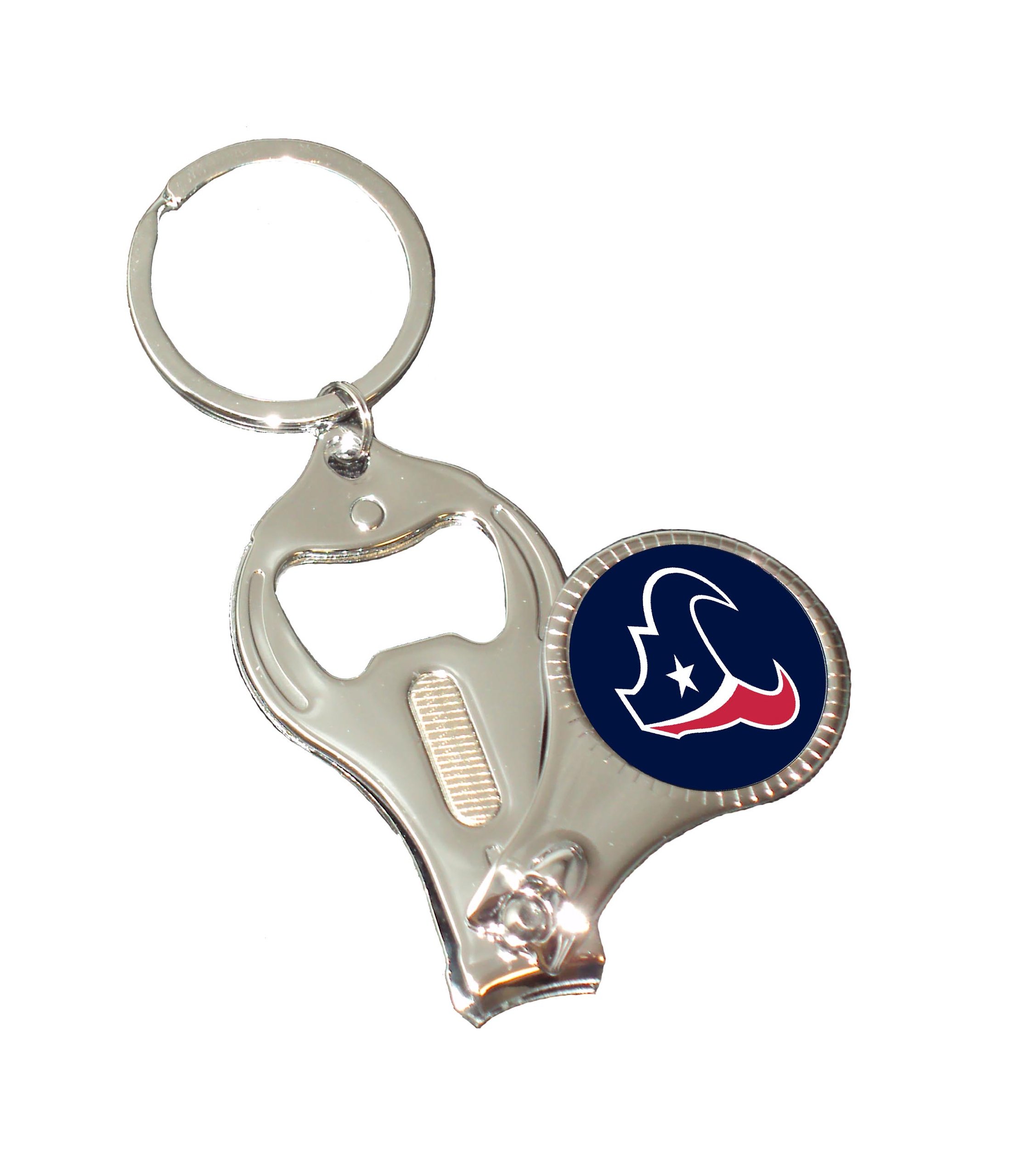 NFL 3-in-1 Nail Clipper Keychain - Portable Multi-Tool for Manicure, Travel & Keyring Accessories | Perfect for Football Fans, Gifts & Everyday Carry