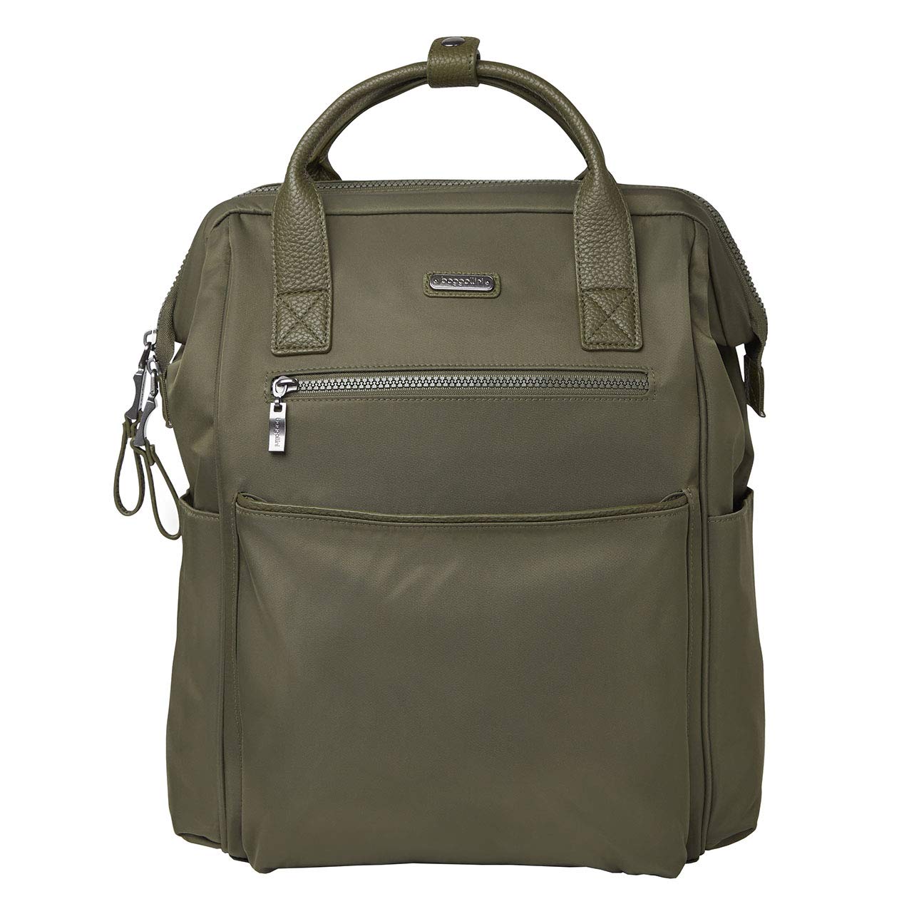 Baggallini Soho Backpack - Lightweight Travel Backpack for Women, Olive Green, One Size Fits All - Perfect for Commuting, Work & Weekend Adventures