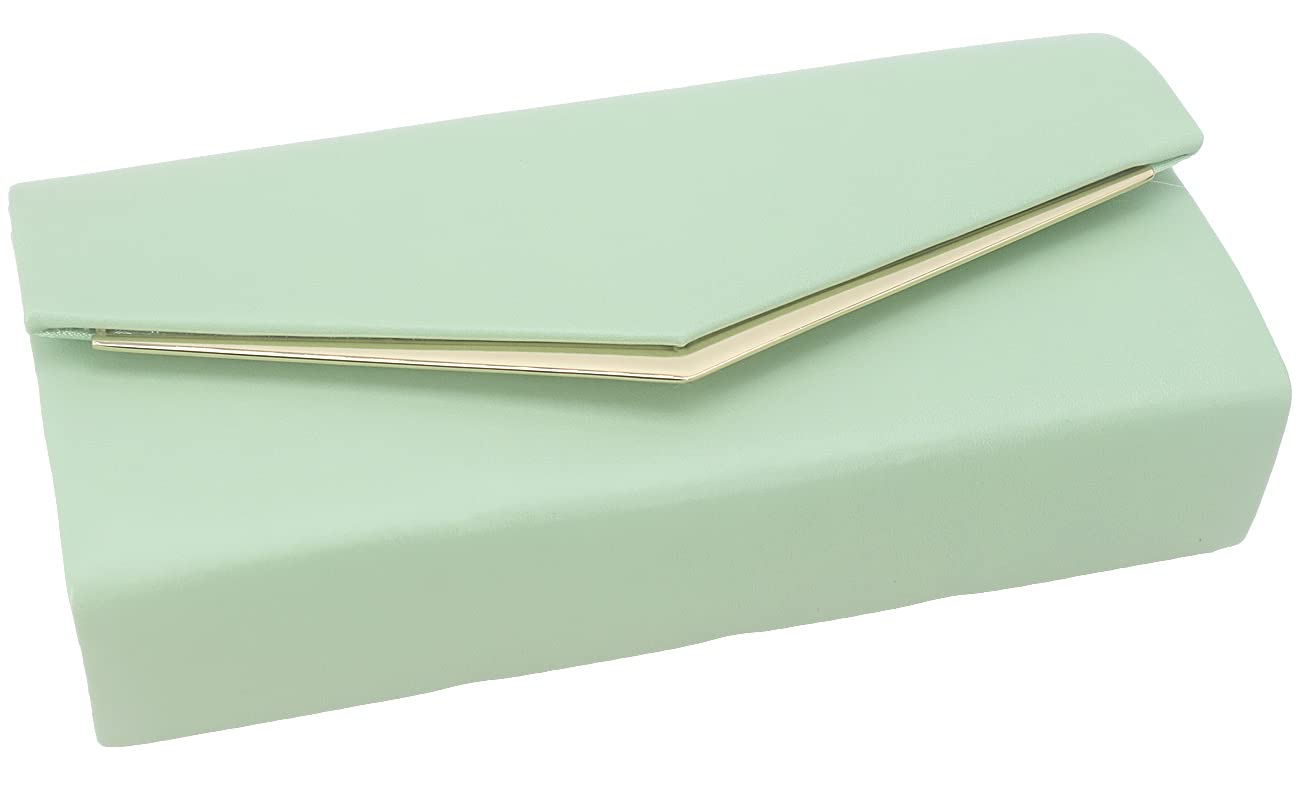 Elegant Vegan Leather Women's Evening Clutch Purse - Classic Envelope Handbag for Ladies | Perfect for Parties, Weddings & Formal Events