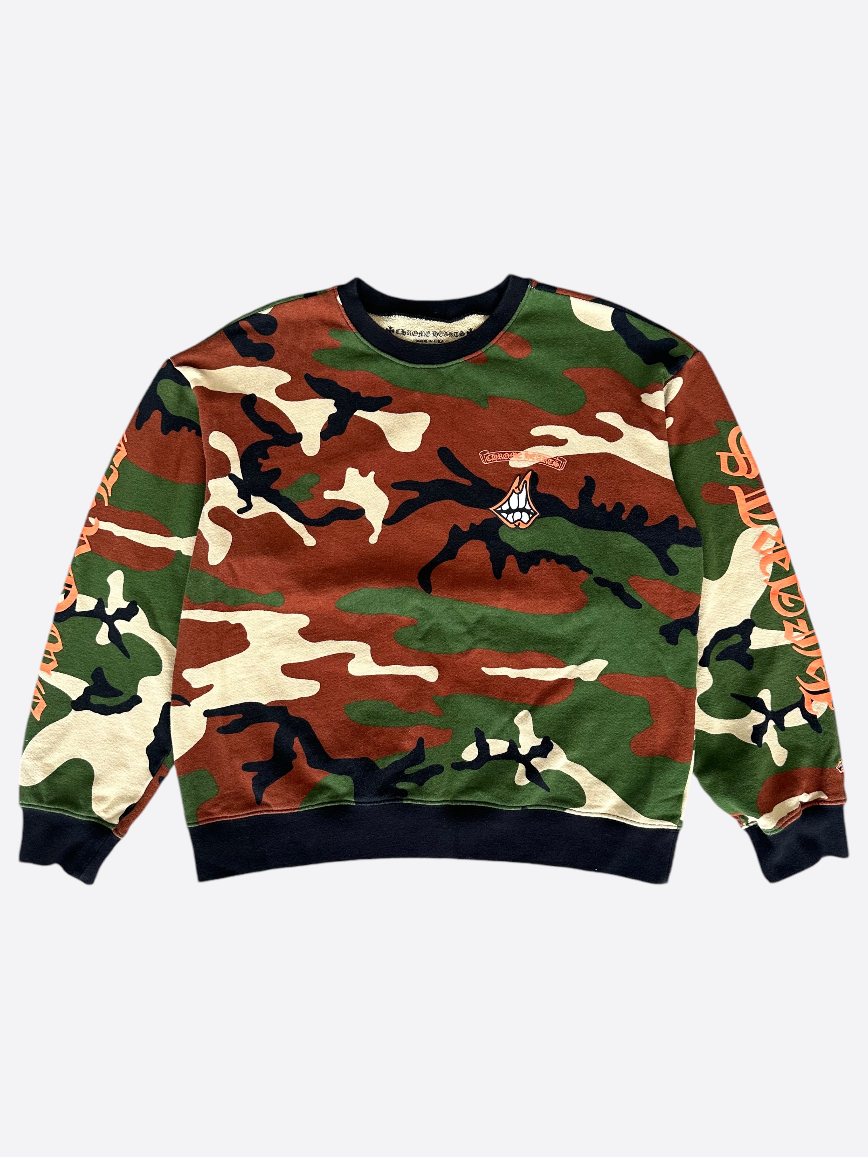 Chrome Hearts Matty Boy Camouflage Caution Sweater - Stylish Streetwear Hoodie for Men | Perfect for Urban Fashion & Casual Outfits