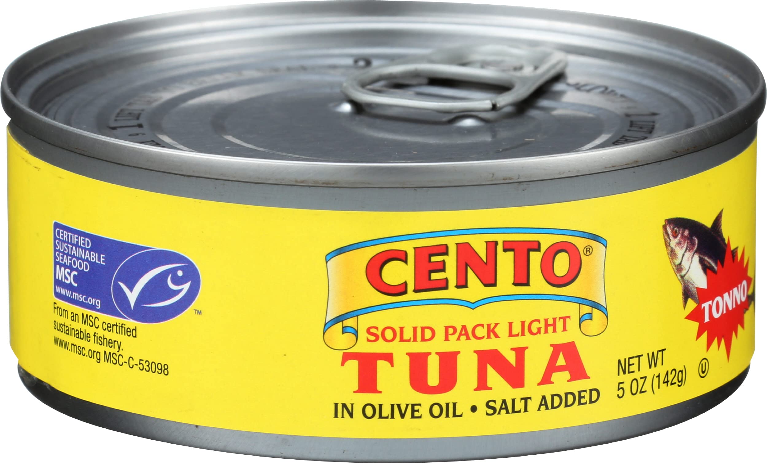 Cento Tuna in Olive Oil, 5 Ounce (Pack of 12) - Premium Italian Albacore Tuna for Salads, Sandwiches & Pasta Dishes - High Protein, Keto & Paleo Friendly