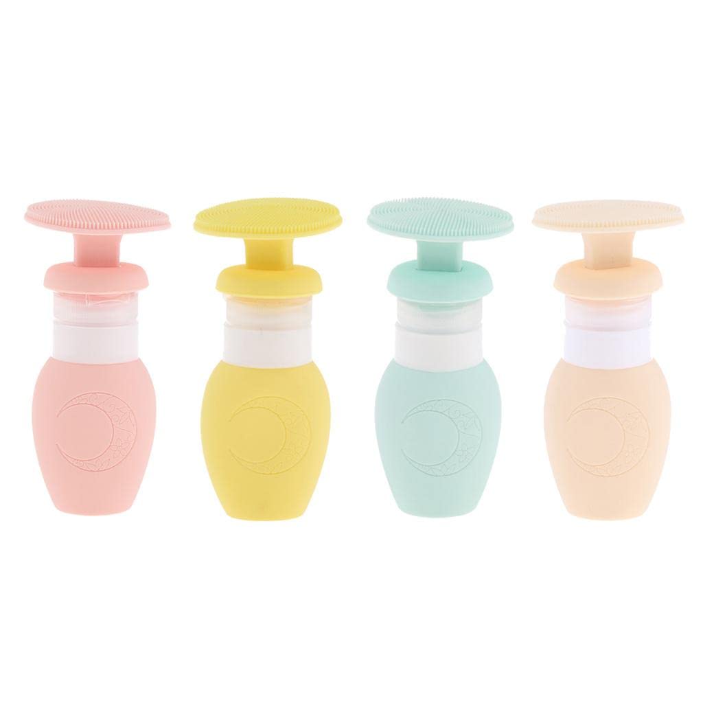 GAH 70ml Refillable Empty Travel Bottles Set - Leakproof Cosmetic Containers for Shampoo, Lotion & Makeup Liquids (Pink) | Perfect for Air Travel, Gym & Toiletry Organization