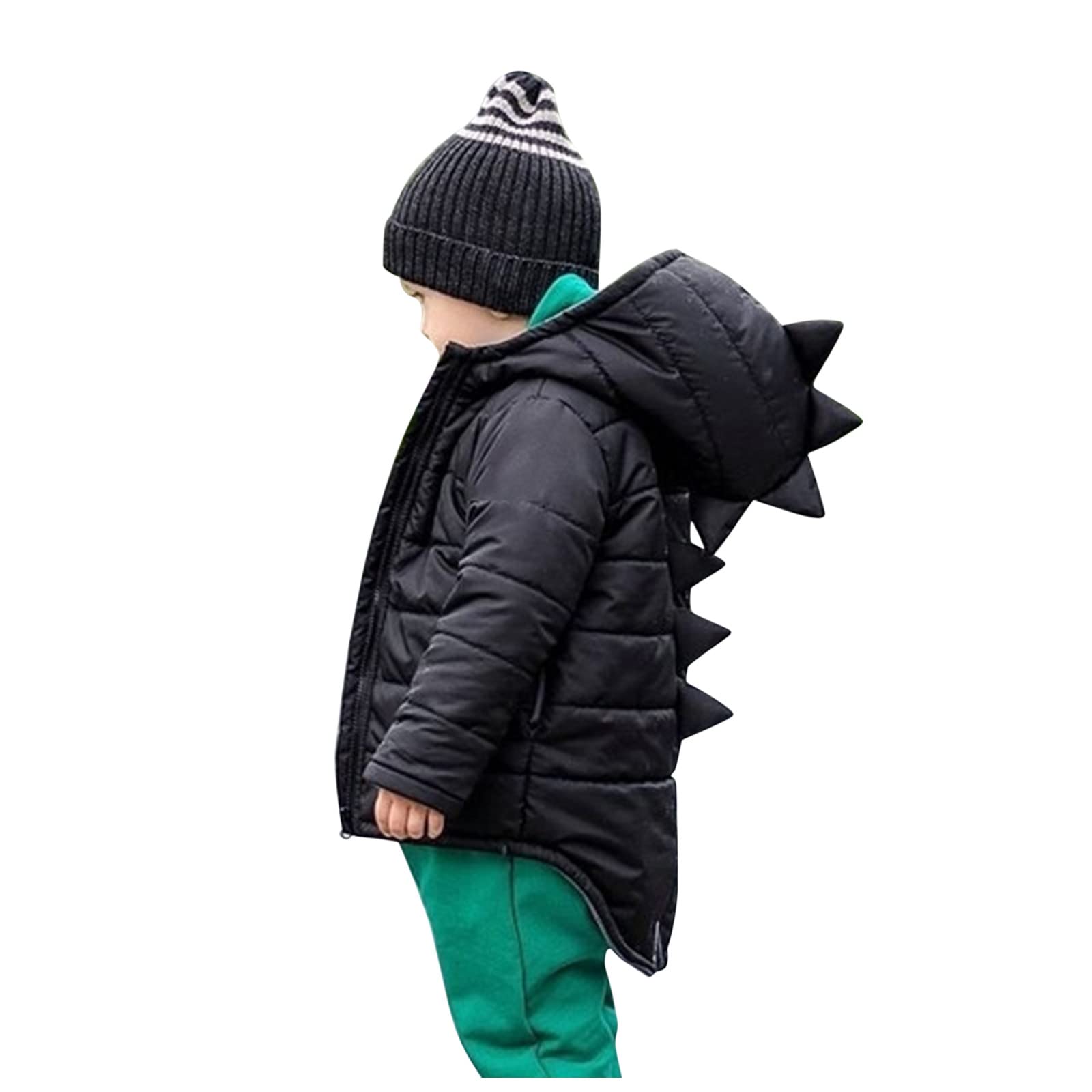 GUOBIOZIY Baby Boy Winter Jacket - Warm Zipper/Button Coat for Infants 6-9 Months | Baby Shower Gift & Halloween Outfit | Cozy Autumn/Winter Baby Clothes for Boys | Perfect for Outdoor Play & Holiday Photos