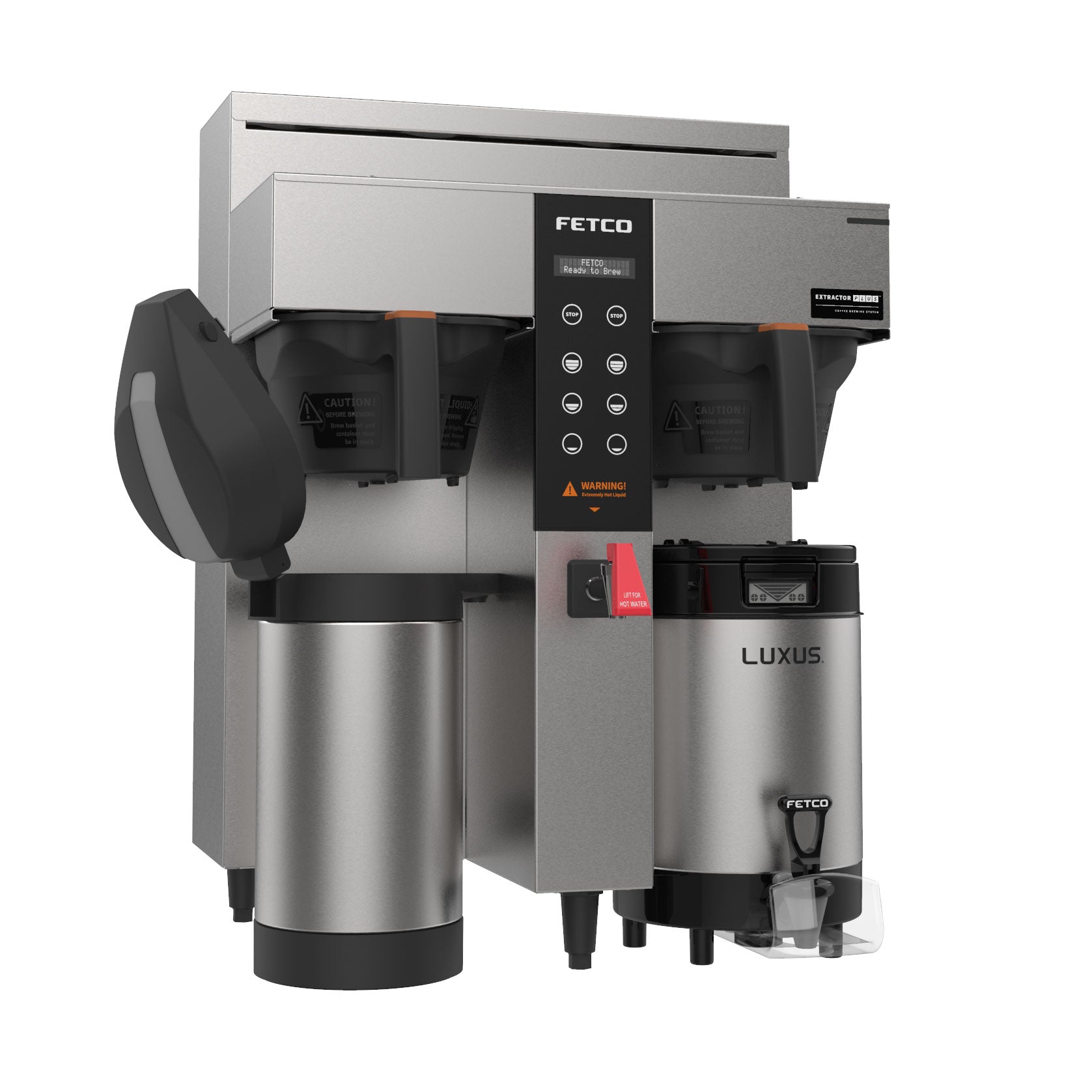 Fetco CBS 1232 Plus Series Twin Station Airpot Coffee Brewer 208-240V - Perfect for Offices, Cafes & High-Volume Coffee Service