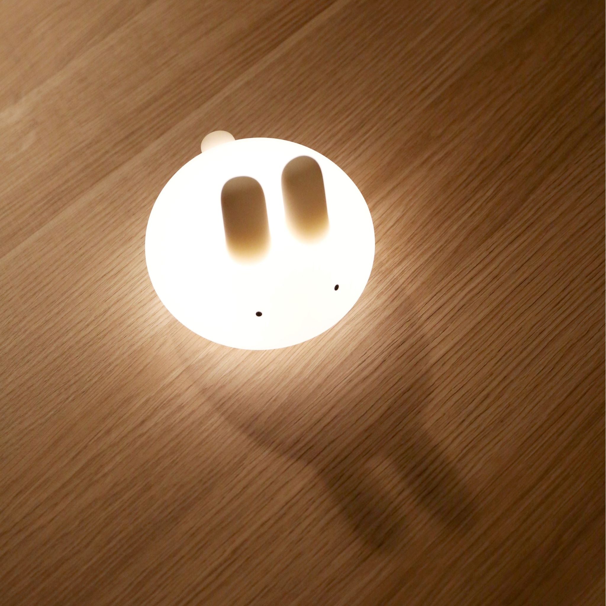 DESIGNSTUFF White Lapin Rabbit Night Light - Cute Nursery Lamp for Kids Room, Bedside Table, Baby Shower Gift & Cozy Bedroom Decor