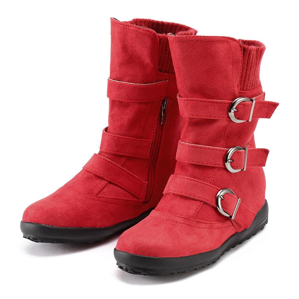 **Women's White Cowgirl Ankle Boots - No Heel, Mid Calf Winter Snow Boots - Waterproof & Warm Furry Lining for Outdoor Comfort | Perfect for Western Fashion, Snowy Days & Casual Wear**