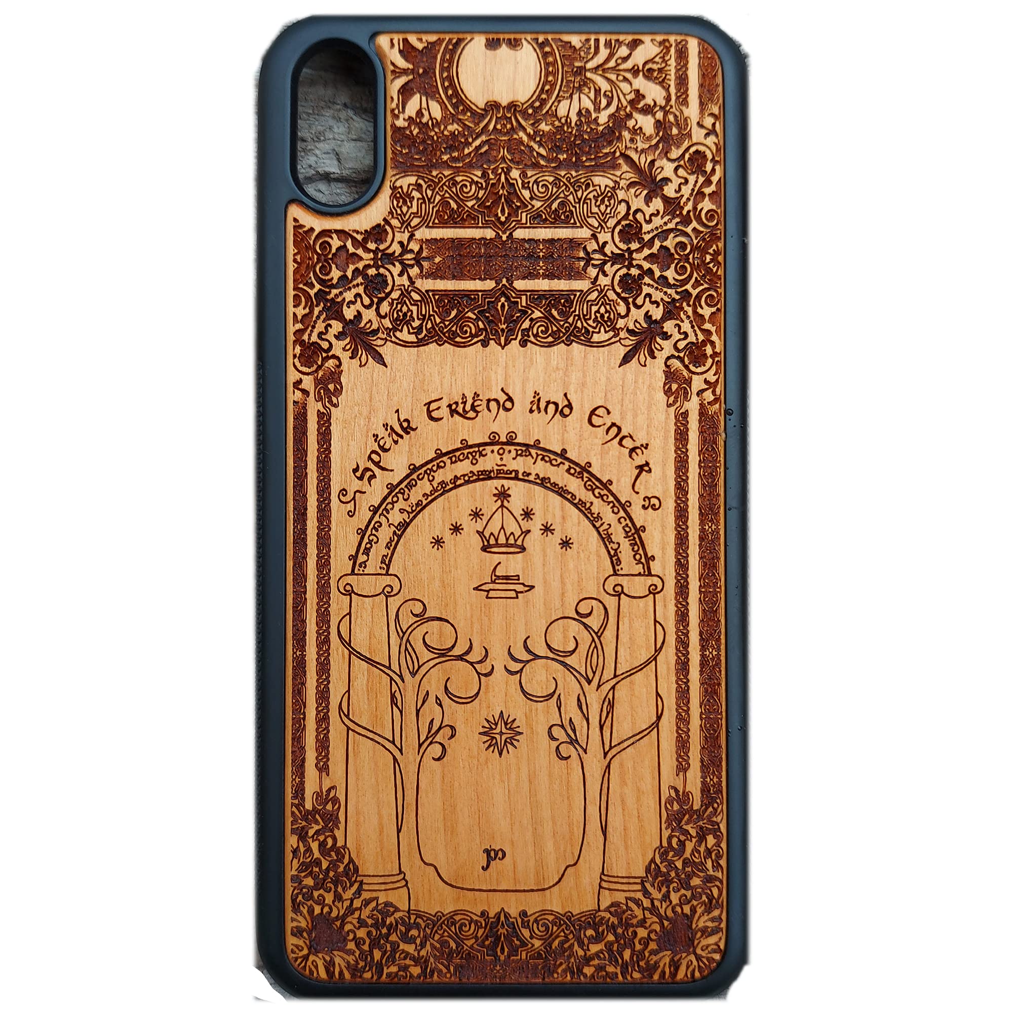 Premium Laser Engraved Wood Phone Case for iPhone 16/15/14/13/12/11 Pro Max/Mini & Galaxy S25/S24/S23/S22/S21/S20 Ultra Plus - Eco-Friendly Slim Durable Wooden Cover - Perfect for Outdoor Activities, Office Use & Daily Protection