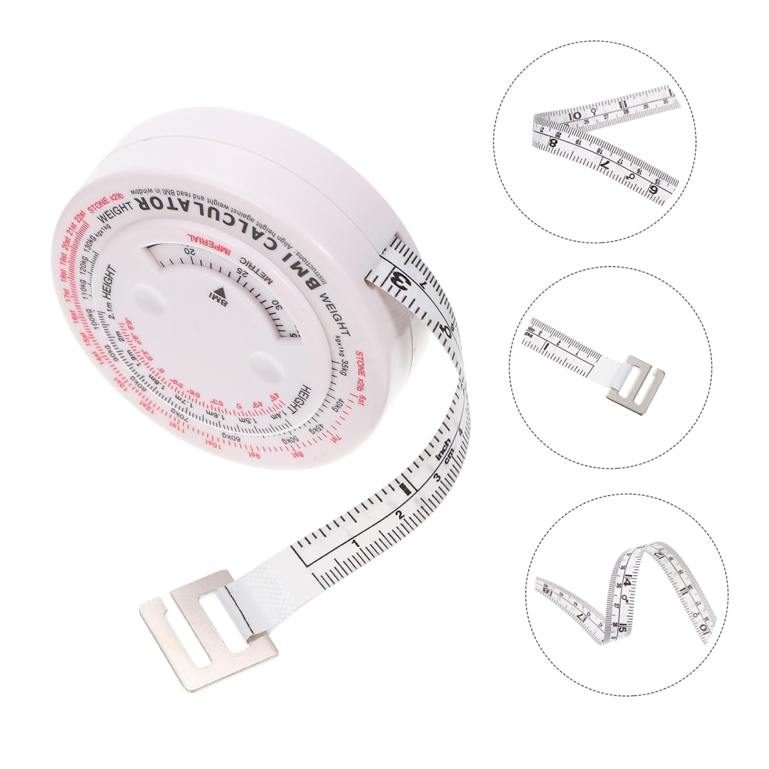 Precision Retractable Body Measuring Tape - Accurate Fitness & Weight Loss Tracking Tool for Home Gym, Yoga, and Health Monitoring