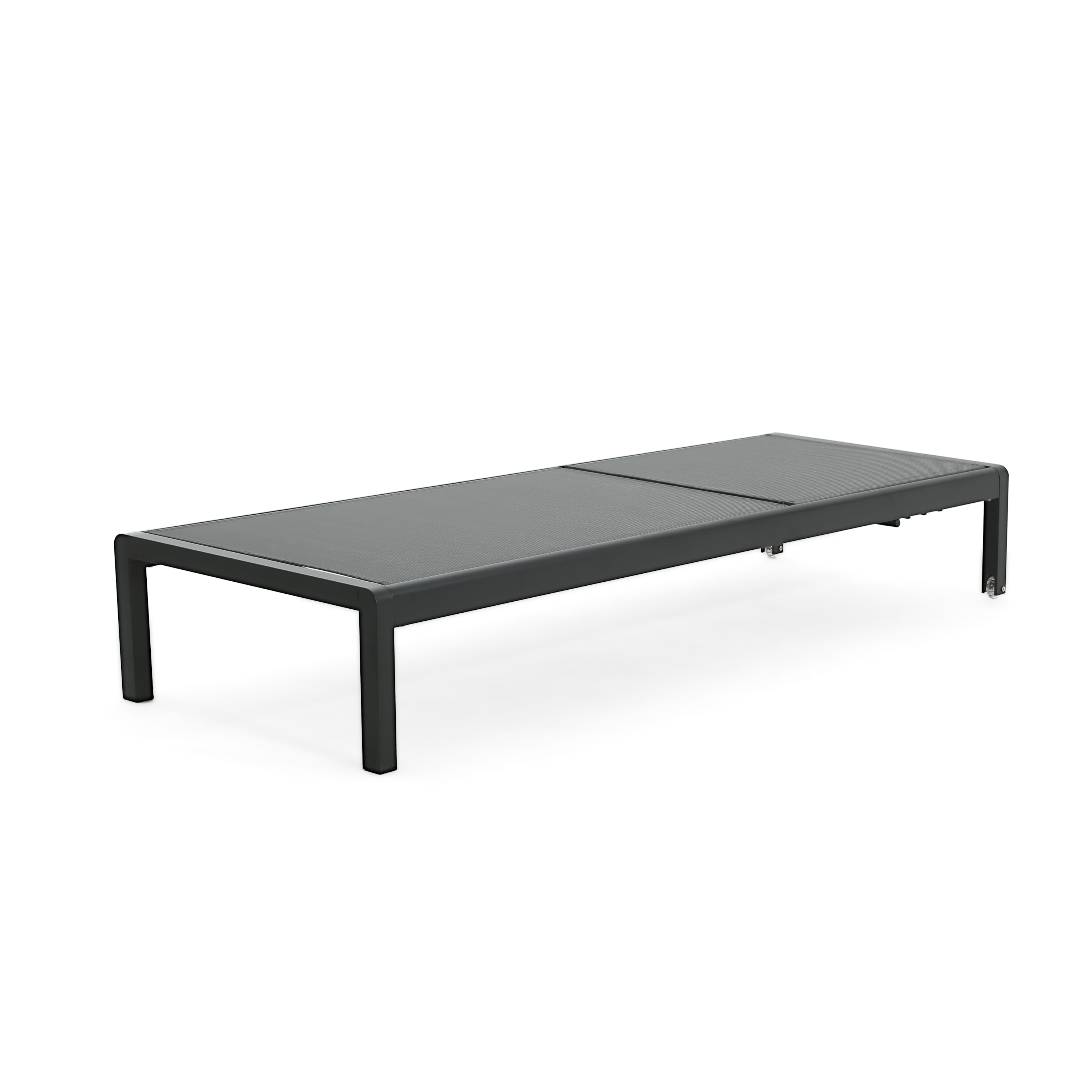 Cape Coral KD Chaise Lounge Set of 2 - Black Modern Patio Furniture for Outdoor Relaxation | Perfect for Poolside, Backyard, and Garden Lounging