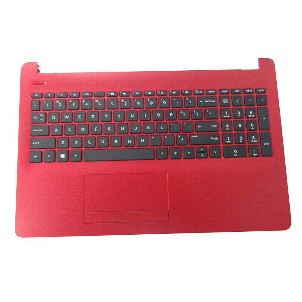 Original HP 15 BS/15T BS/15 BW/15Z BW Laptop Red Palmrest Keyboard Touchpad Replacement Part L19446-001 AP204000681 - Compatible with HP 15 Series Laptops for Home & Office Use