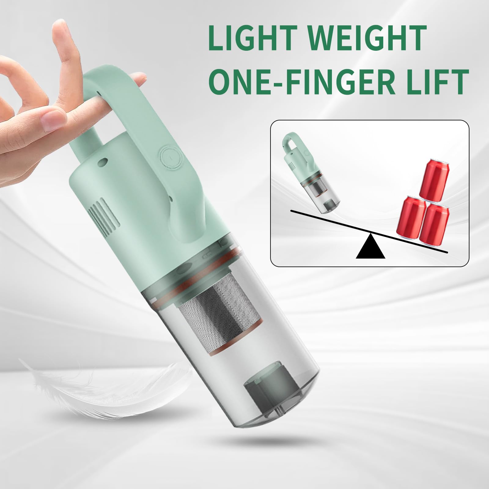 Lightweight Cordless Stick Vacuum Cleaner - 2-in-1 Handheld for Pet Hair, Hardwood Floors & Cat Litter | Perfect for Quick Home Cleaning & Small Spaces