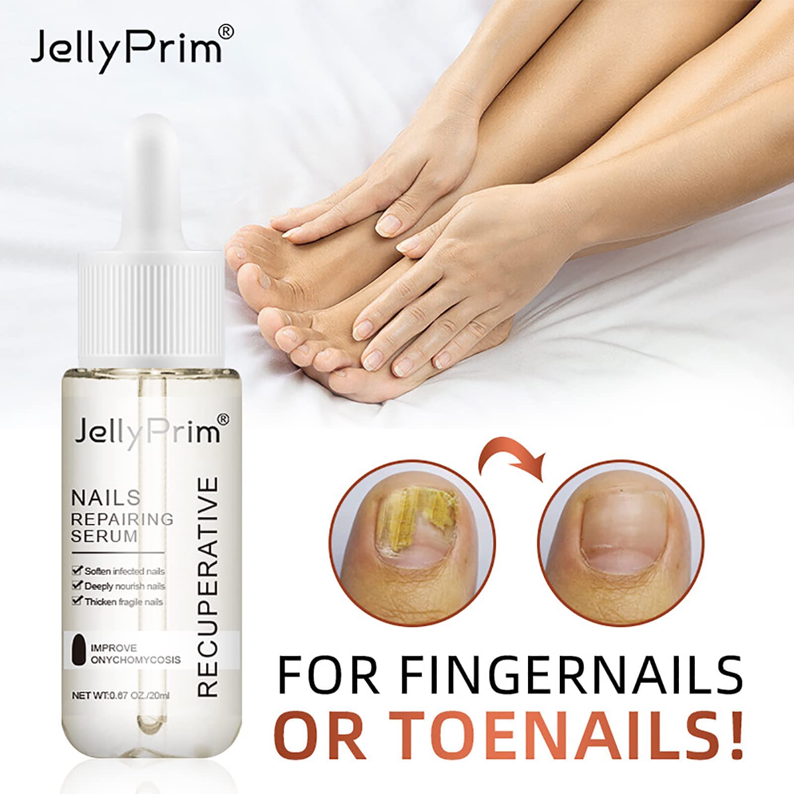 7 Days Fast Nail Growth Serum - Strengthening & Repairing Nail Treatment with Cuticle Oil - Natural Nail Care Essence for Stronger, Healthier Nails - Perfect for Brittle, Weak Nails & Toenail Care (2 Pack) - Ideal for Salon Professionals & Home Manicures