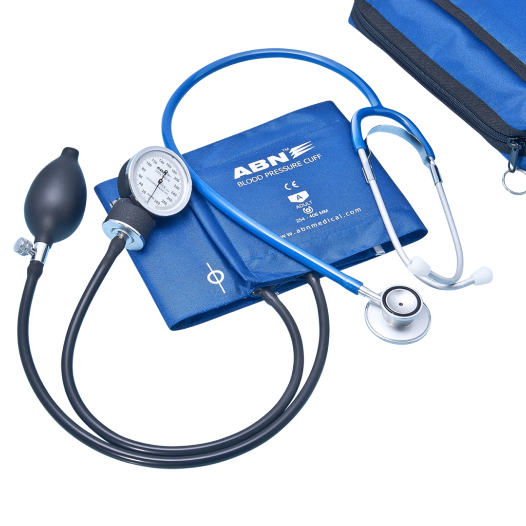 Digital Blood Pressure Monitor Set - Accurate Upper Arm Cuff with LCD Display for Home Use, Clinic & Travel | FDA Approved for Adults & Seniors