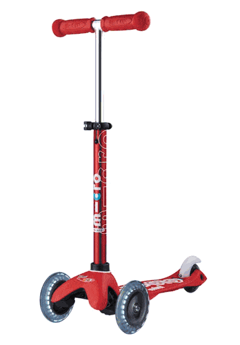 Micro Kickboard Micro Mini DELUXE LED Scooter for Kids - 3 Wheel Light Up Kick Scooter with Adjustable Handlebar - Perfect for Outdoor Play, Commuting & Neighborhood Rides