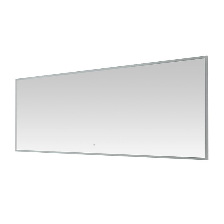 Aquadom Edge 60x32 Inch LED Lighted Bathroom Mirror with Anti-Fog - Modern Vanity Mirror for Makeup & Shaving - Perfect for Home, Hotel, Spa Bathroom Decor