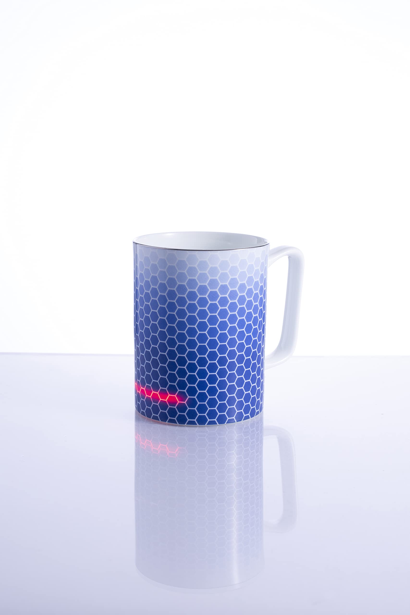 Glowstone Smart Mug – 325ml Self-Heating Ceramic Coffee & Tea Cup with Wireless Charging | Fine Bone China, Dishwasher Safe | Perfect for Office, Home & Travel Use