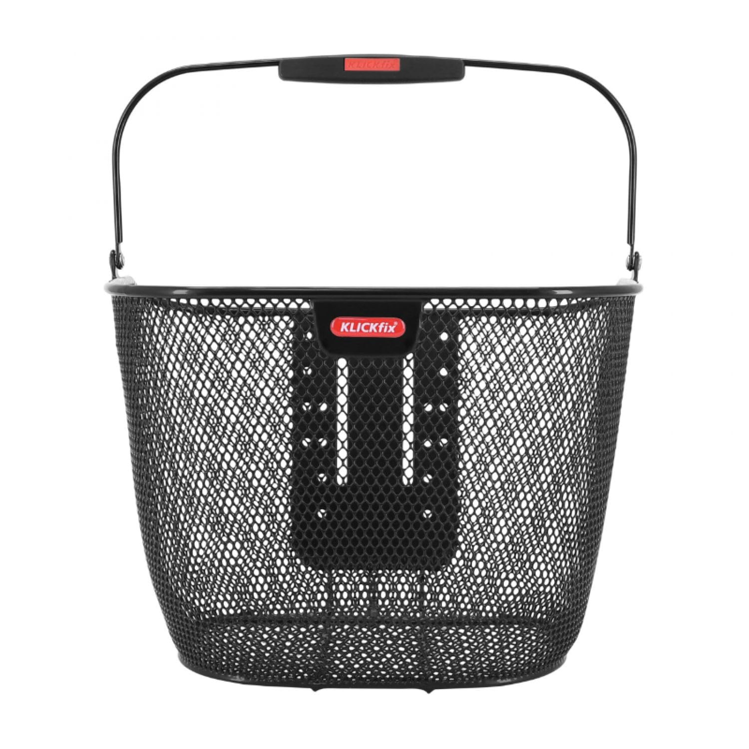 KlickFix Front Basket Uni Plus - Universal Bike Basket for Commuting, Shopping & Outdoor Adventures - Durable & Easy to Install Bicycle Accessory