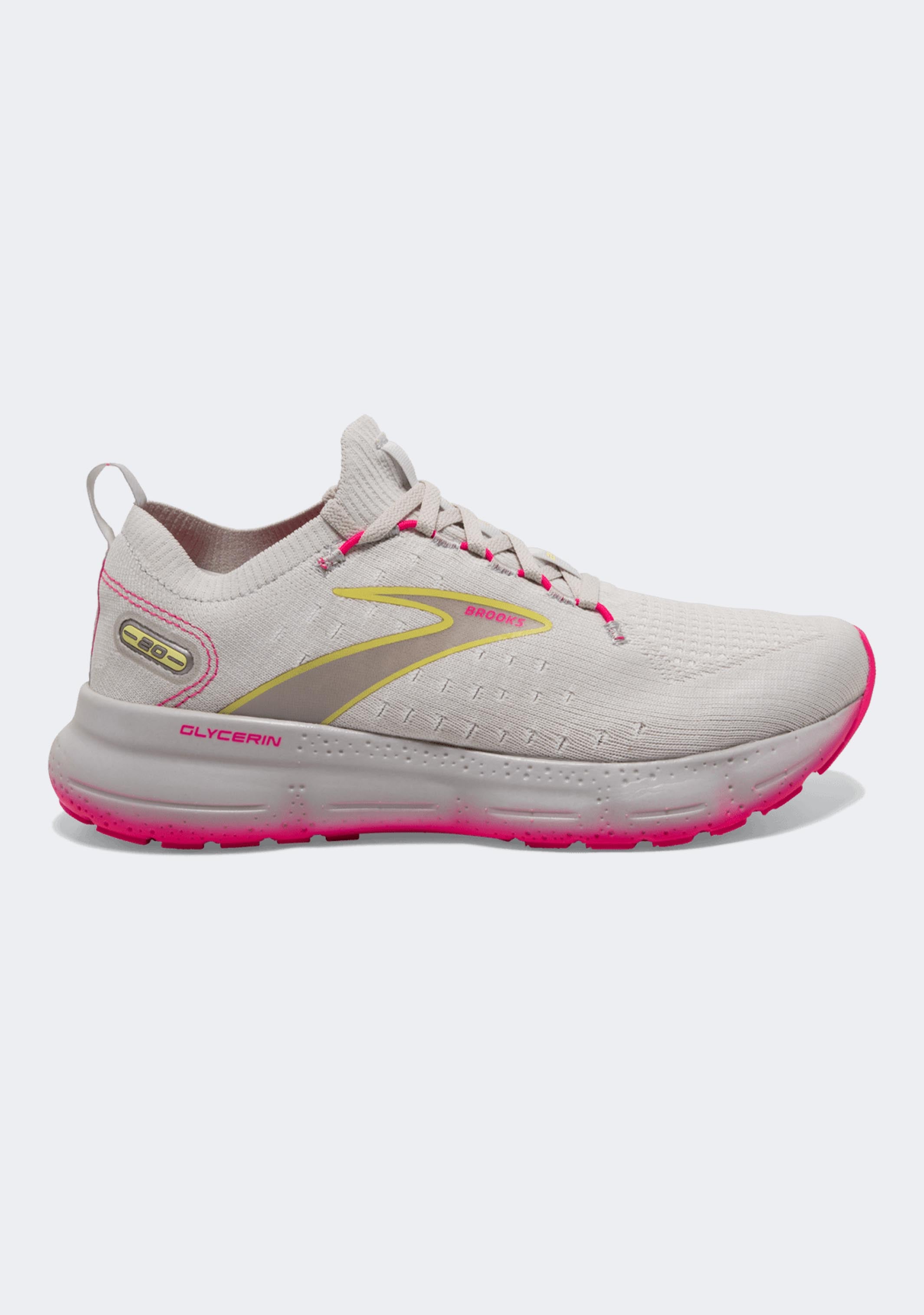 Brooks Women's Glycerin 20 Running Shoes - StealthFit Cushioned Sneakers for Women | Neutral Support Road Running & Jogging | Lightweight Comfort for Long Distance Training