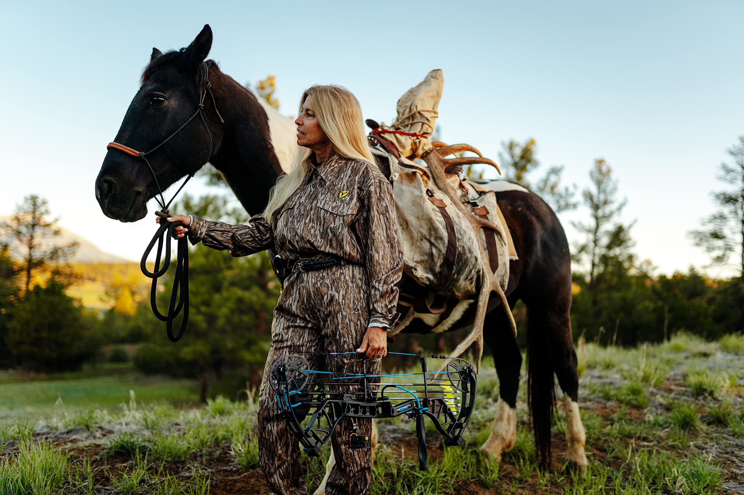 Scent Blocker Shield Series Angatec Long Sleeve Snap Shirt for Men - Odor Control Hunting Shirt with Comfort Fit - Ideal for Deer Hunting, Turkey Hunting & Outdoor Adventures