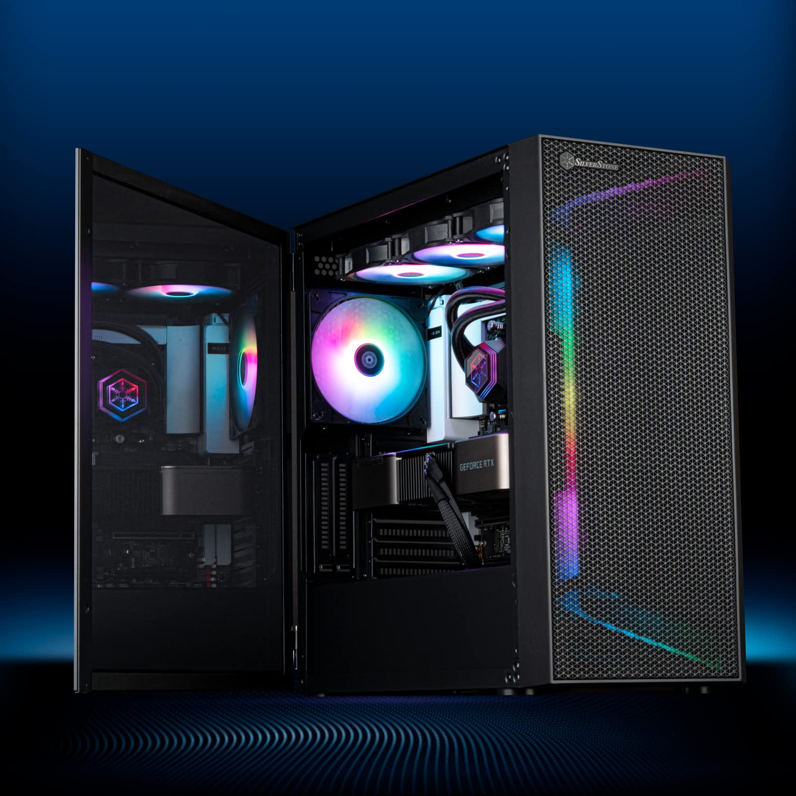 SilverStone Technology SETA H1 E-ATX Full Tower PC Case - Dual 160mm Front Fans & 140mm Rear Fan, High Airflow Design (SST-SEH1B-G) - Perfect for Gaming Rigs, Workstations & Custom PC Builds