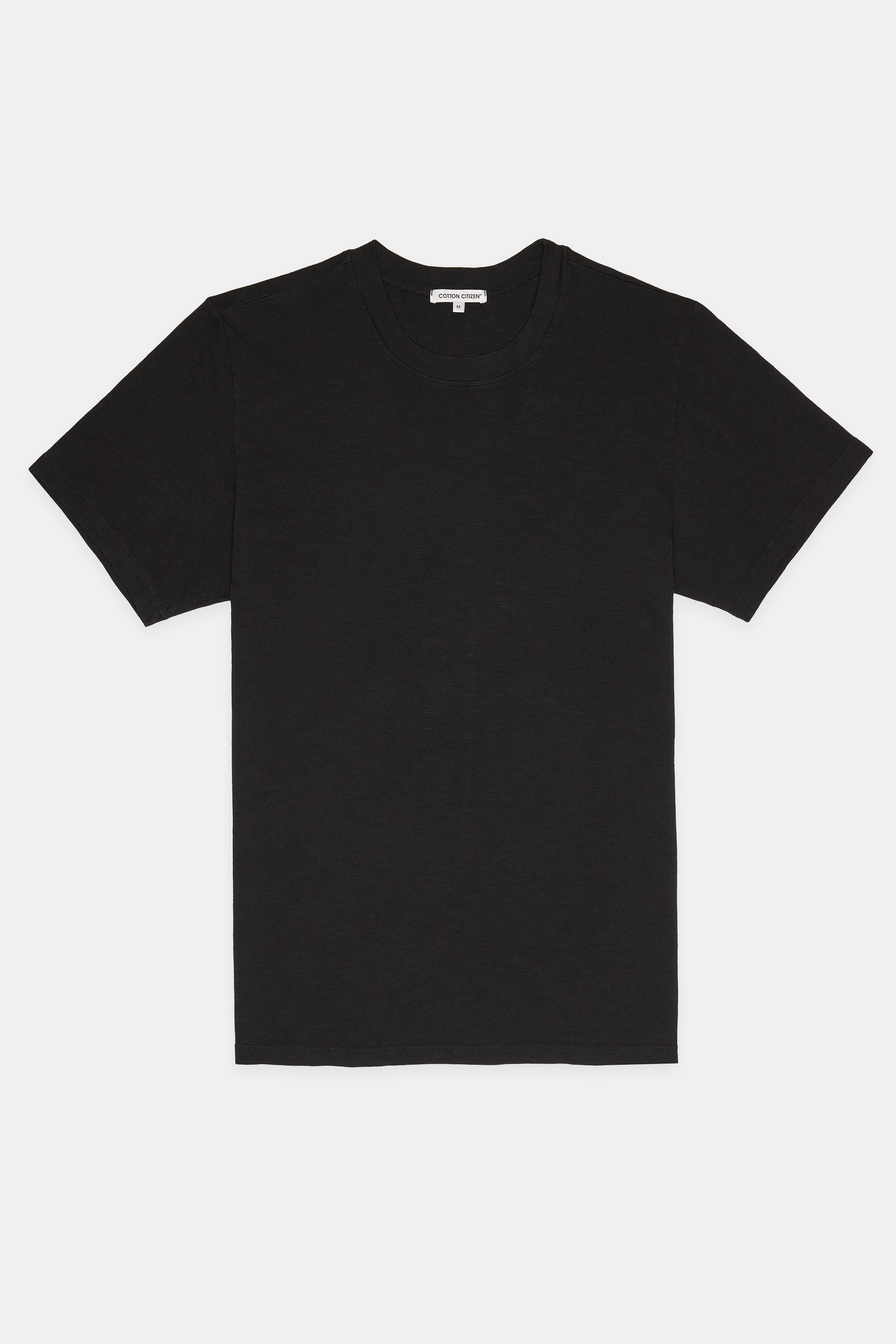Presley Tee Jet Black - Soft Cotton Crewneck T-Shirt for Men & Women | Casual Wear, Everyday Outfits & Layering
