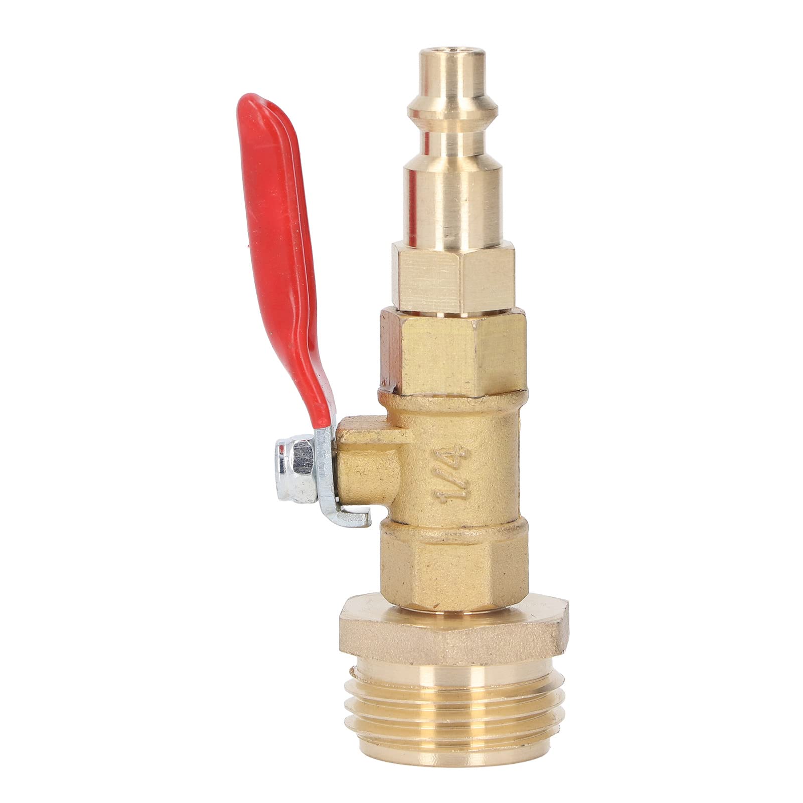 Brass Winterizing Quick Adapter 14in Male Connector - Durable RV & Yacht Garden Hose Winterize Kit for Easy Cold Weather Protection | Perfect for RV Winterization, Boat Storage & Outdoor Pipe Maintenance