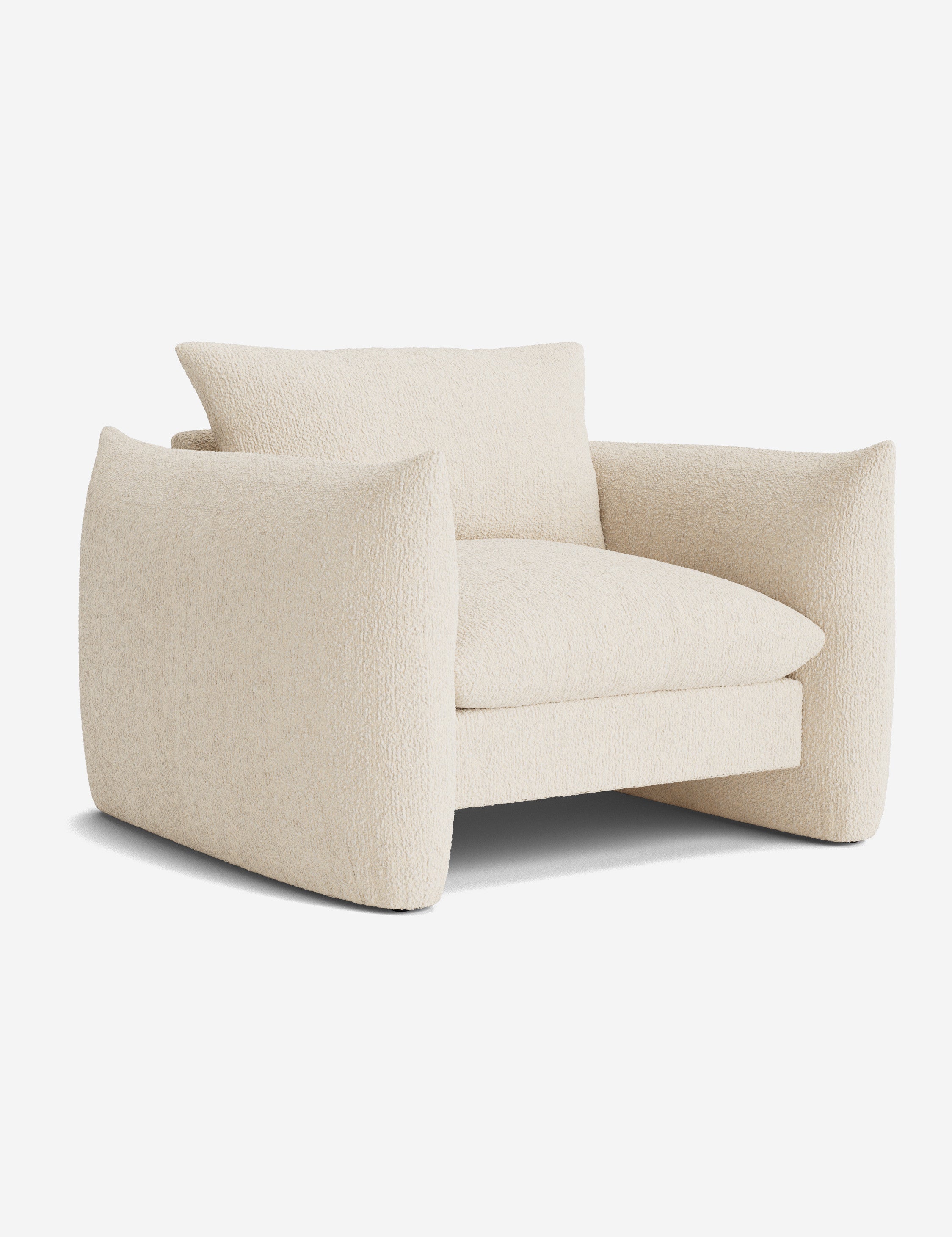 Stylish Banks Accent Chair - Modern Upholstered Lounge Chair for Living Room, Bedroom & Office - Comfortable Reading Chair with Sturdy Wooden Legs