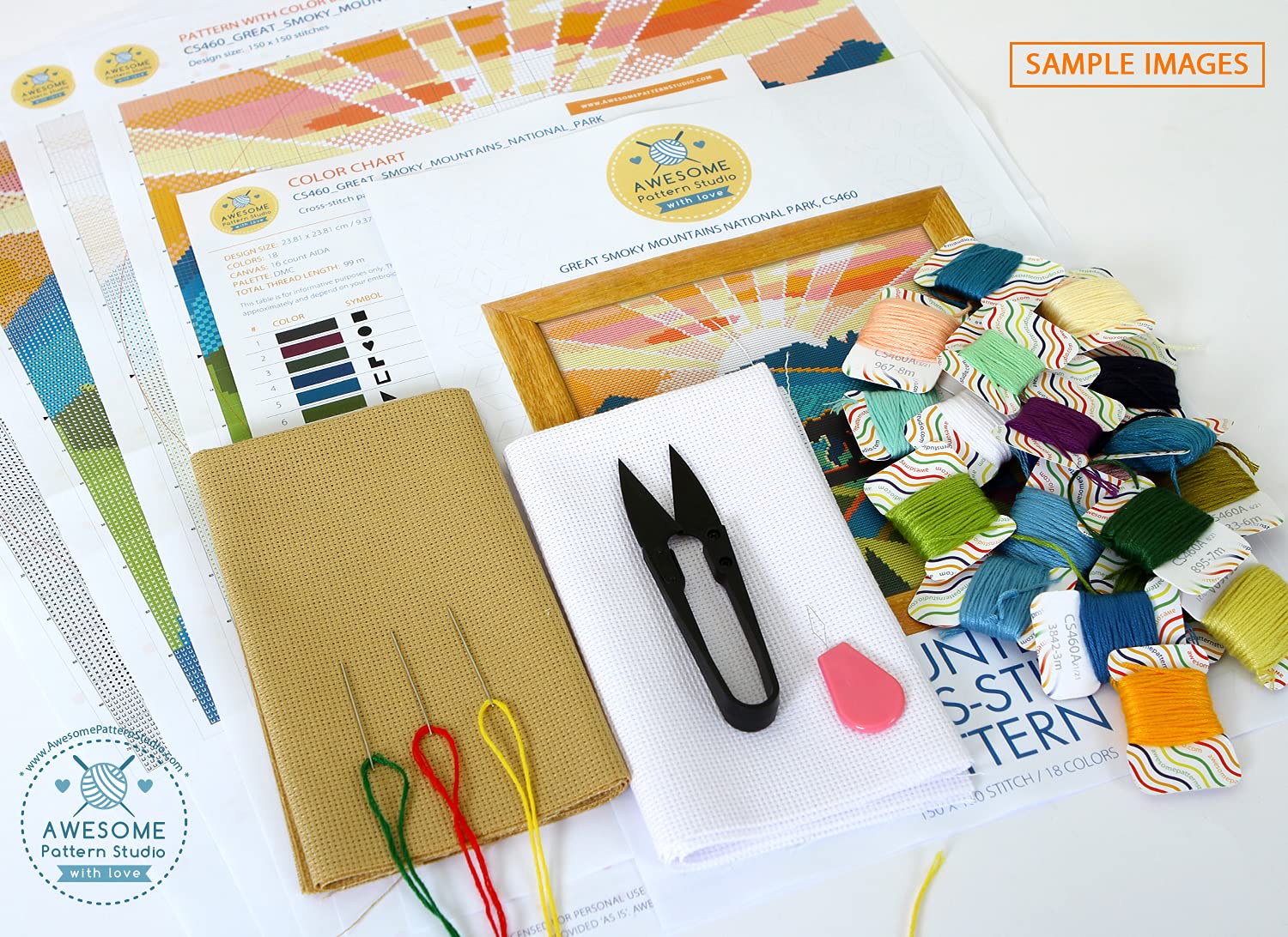 Beijing K150 Counted Cross Stitch Kit with Threads, Needles, Fabric & Accessories - Complete Embroidery Starter Kit for Beginners | DIY Home Decor, Gift Making & Craft Projects