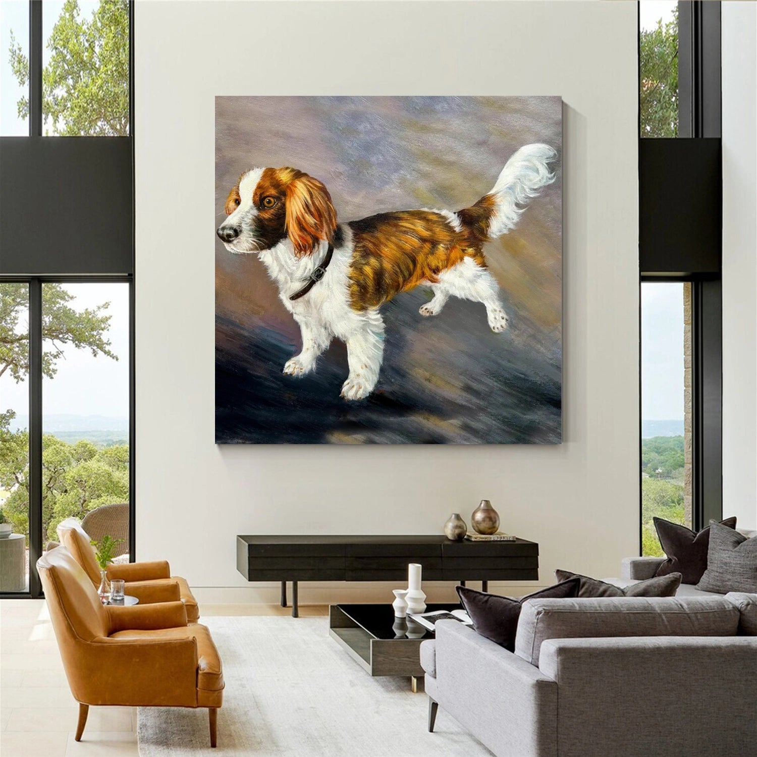 Animal Art Painting #AP129 - Handmade Wildlife Canvas Art for Home & Office Decor - Perfect for Living Room, Bedroom, or Gift