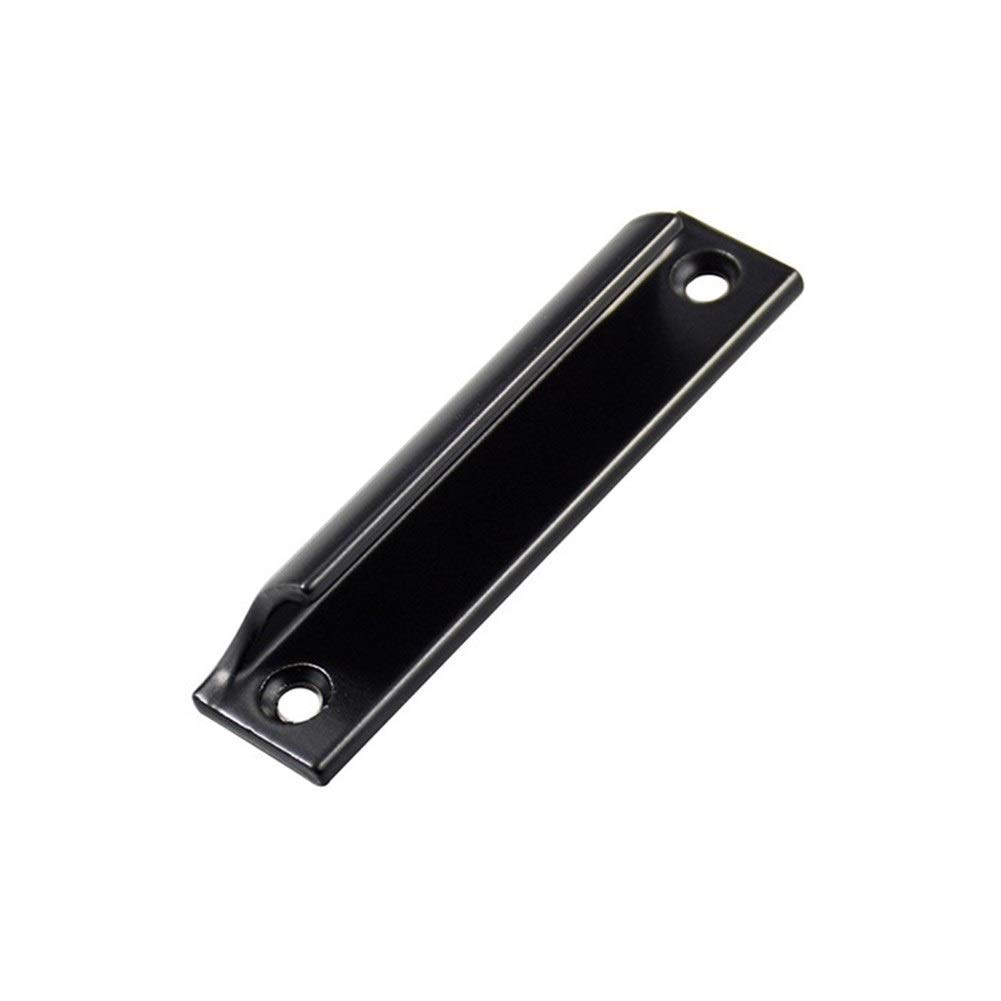 Black Aluminum Alloy Cabinet Door Handle - Heavy Duty Thickened Drawer Pulls for Furniture, Balcony & Mobile Windows - Durable Hardware for Home & Office Use