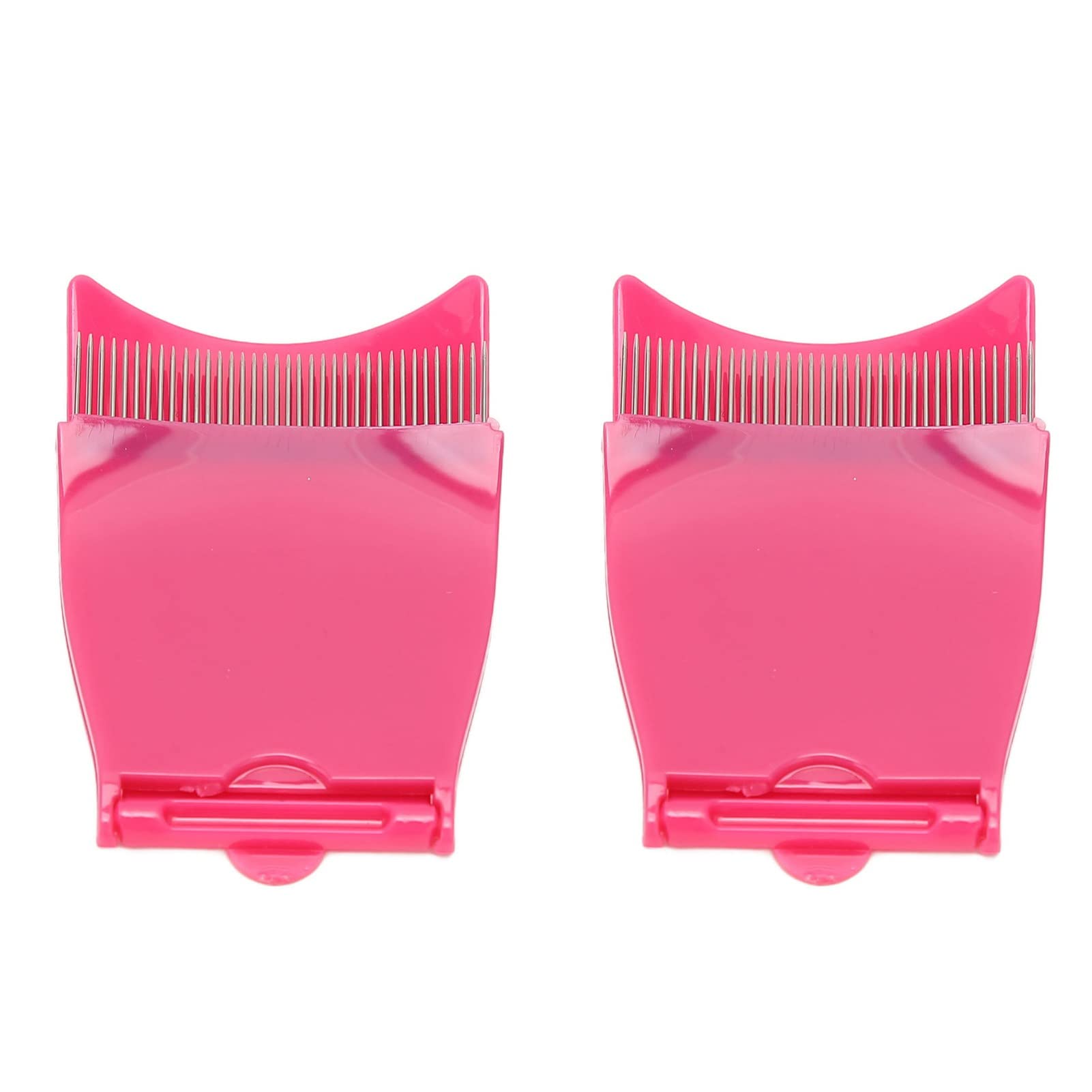 2Pcs Folding Eyelash Comb - Professional Eyelash Grooming Tool & Separator for Perfect Lashes | Portable Mini Travel Size | Ideal for Home, Salon & Makeup Artists | Perfect for Extensions, Mascara & Lash Care